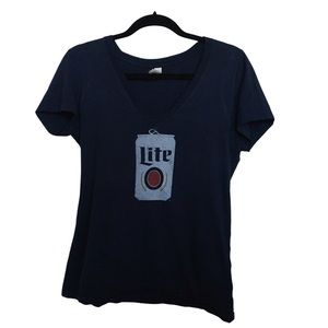 Miller Lite canvas T-shirt
